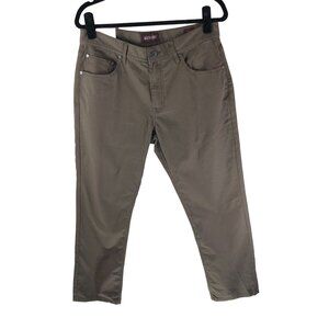 Alesbury Mens Slim Fit Khaki Pants 32x28 Cotton Blend
